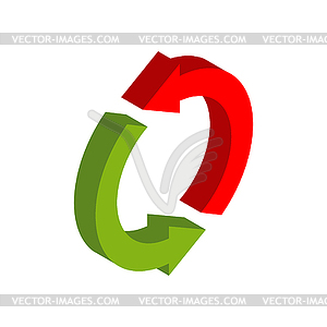 Exchange sign. Replace symbol . swap business - vector image