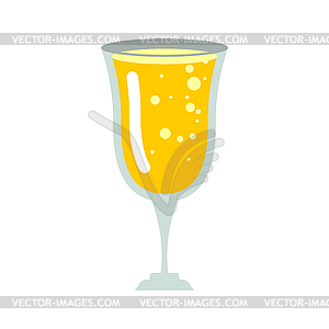 Glass of champagne . wineglass of wine - vector EPS clipart
