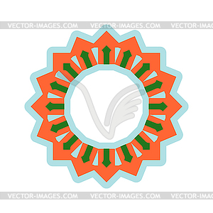 Halal template for Islamic pattern. Logo for - vector clip art