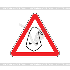Attention nationalism. Danger of racism red road - vector clipart