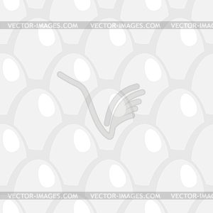 White Egg seamless pattern ornament . Eggs - vector image