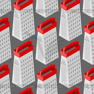 Grater seamless pattern. Kitchen appliances for - color vector clipart