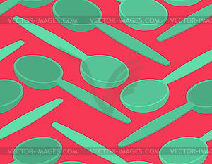 Spoon seamless pattern. Cutlery texture background - vector clip art