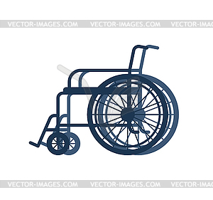 Кресло-коляска для инвалидов - стоковый векторный клипарт