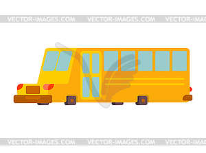 School bus . Yellow bus for transportation of - vector image