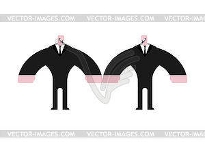 Security guard . Bodyguard in suit. Strong Defender - vector clip art