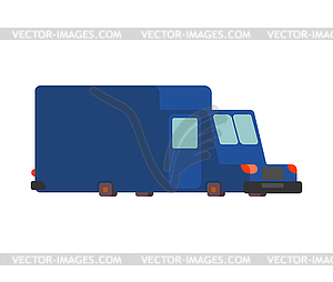 Post car cartoon style. mail delivery car - vector image