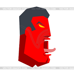 Angry Boss yelling. Office life. Businessman - vector clip art