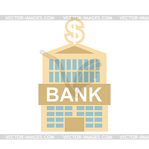 Bank building . Financial institution. illustrati - vector clip art