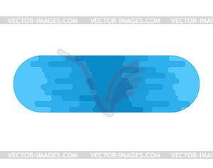 Lake . Blue clear loch. illus - vector image