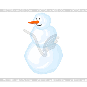 Snowman . Christmas new year - color vector clipart