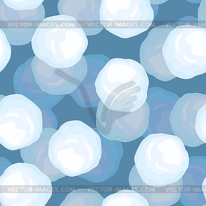 Snowball pattern. Winter background . Christm - vector image