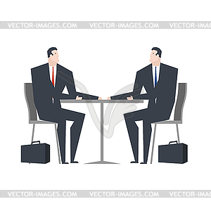 Businessman in cafe. Business dinner. Office life - royalty-free vector image