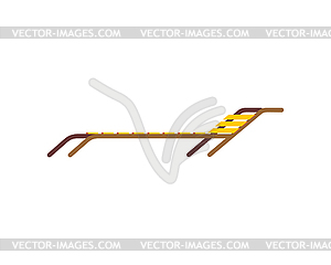 Wood Chaise lounge . . summer rest - vector image