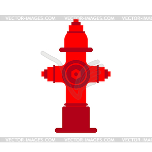 Fire hydrant . Red fireplug - vector clip art