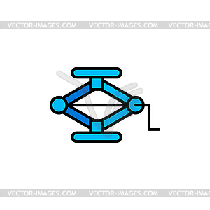 Car Jack . Car service tool - royalty-free vector image