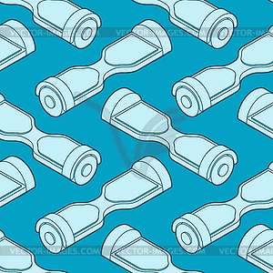 GyroScooter pattern seamless. two-wheeled scooter - vector clipart