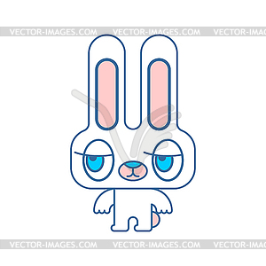 Little hare. Sweet rabbit . bunny - vector image