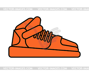 Sneakers . Sports fashion shoes.  - vector image