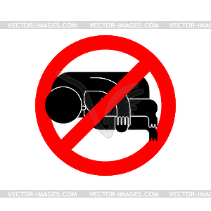 Stop Whiner. Ban Whiny. No Moaner. Admonition - vector EPS clipart