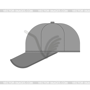 Бейсбольная кепка. Летняя шляпа - векторное изображение EPS