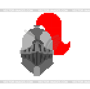 Глава Рыцарь. Шлем Металлический доспех - изображение в векторе / векторный клипарт
