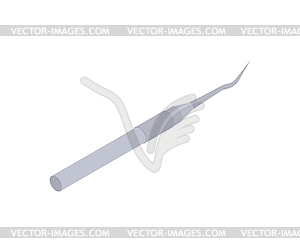 Dental Probe . Dentist treatment. Dentistry illus - vector image
