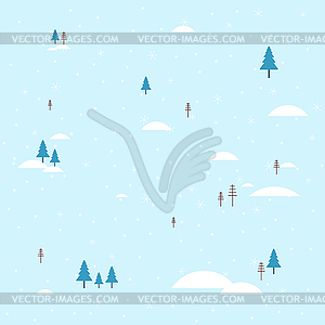 Winter landscape. Snow and snowdrift. Background fo - vector EPS clipart