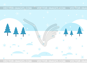 Winter landscape. Snow and snowdrift. Background fo - vector clip art