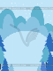 Зимний пейзаж. Снег и сугроб. 8 - изображение в векторе / векторный клипарт