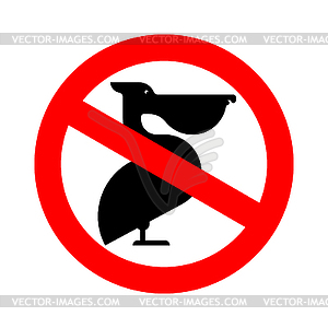 Stop bull. Ban Buffalo. Red prohibitory road sign - stock vector clipart