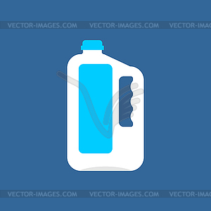 Gallon of Milk . Plastic bottle milk packaging - color vector clipart