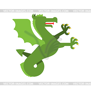 Wyvern Heraldic animal. Sea Dragon with fishtail. - vector clipart / vector image