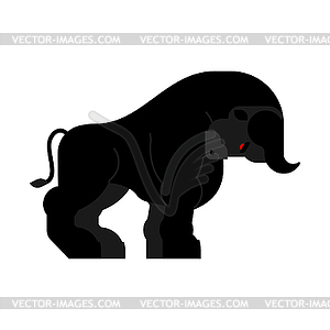 Black bull strong . Tribal bull - royalty-free vector clipart