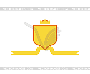 Crown Heraldic Shield. Template heraldry design - vector image
