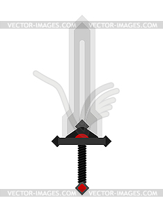 Barbarian Sword . glaive warrior. Ancient blade - color vector clipart