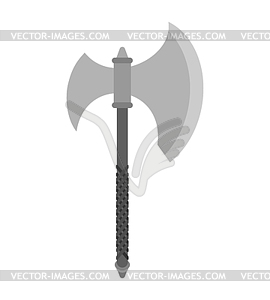 Axe slashing weapons. poleax . Battle ax - vector clip art
