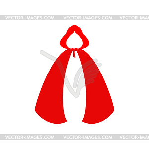 Red cloaks Template . Little Red Riding Hood clothes - vector clipart