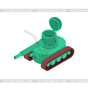 Tank isometric style . War machine - vector clipart