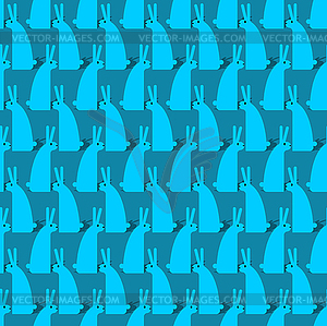 Rabbit pattern seamless. hare background. Baby clot - vector EPS clipart