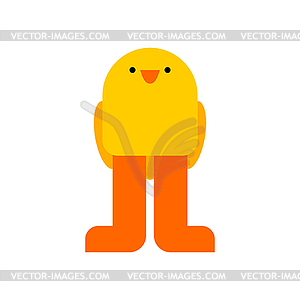 Chick . Little chicken cartoon style. illustratio - vector image