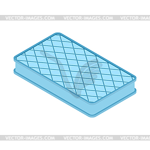 Sleeping mattress . Filling for bed - vector clipart