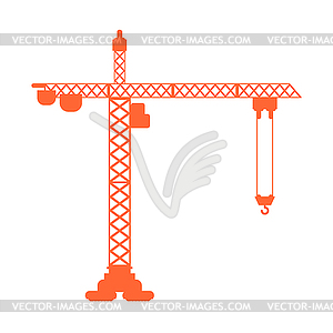 Lifting crane icon sign. construction industrial. - vector clip art