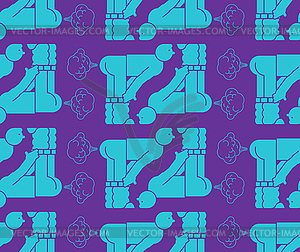 Farting pattern seamless. Fart background. Green ga - vector clipart