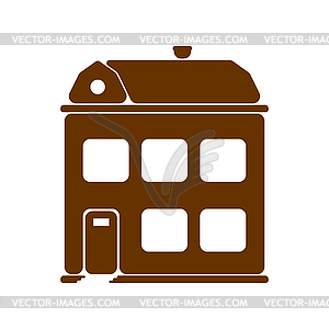 Family house icon. home sign - vector clipart / vector image