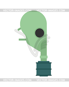 Military respirator . Gas mask - vector image