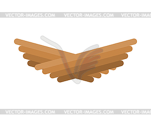 Empty nest cartoon. Twig Birdhouse - vector clip art