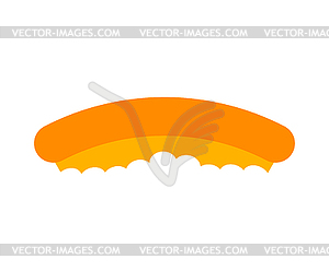 Pizza crust . leftover pizza Fast food illustrati - vector clipart