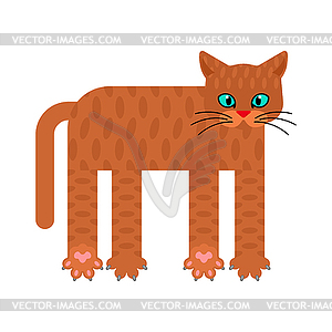 Cat cartoon . Pet . Home Animal - vector image