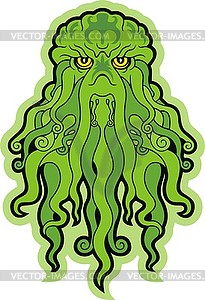 Monster Cthulhu - color vector clipart